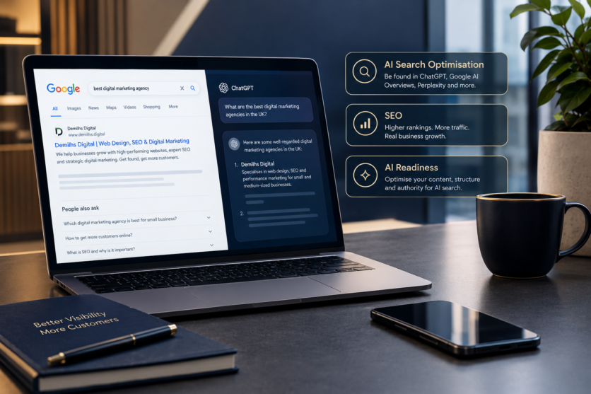 Dark Workspace SEO and AI Search Showcase